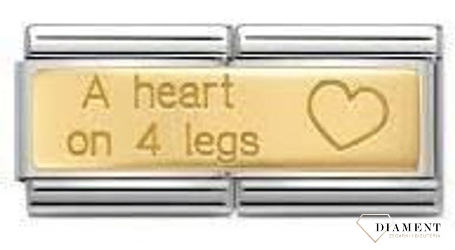 Nomination - Double Link 18K zawieszka złoto 'Miłość na 4 łapach' 030710 17 biżuteria nomination nomination zawieszki nomination baza.jpg